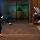 Two Meta executives jump with their new legs.